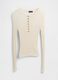 White Sweater with Sheer Long Sleeves_4