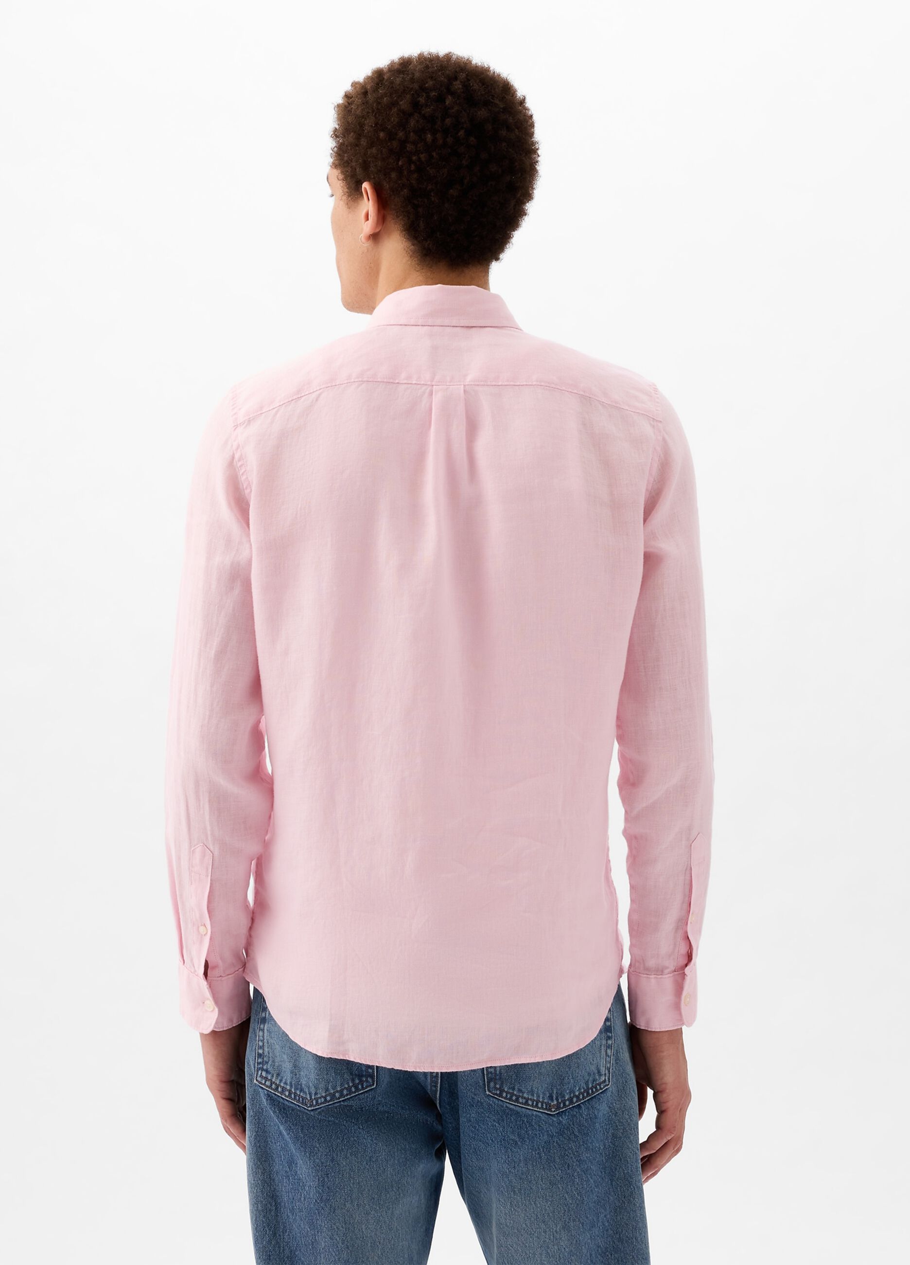 Regular-fit shirt in linen