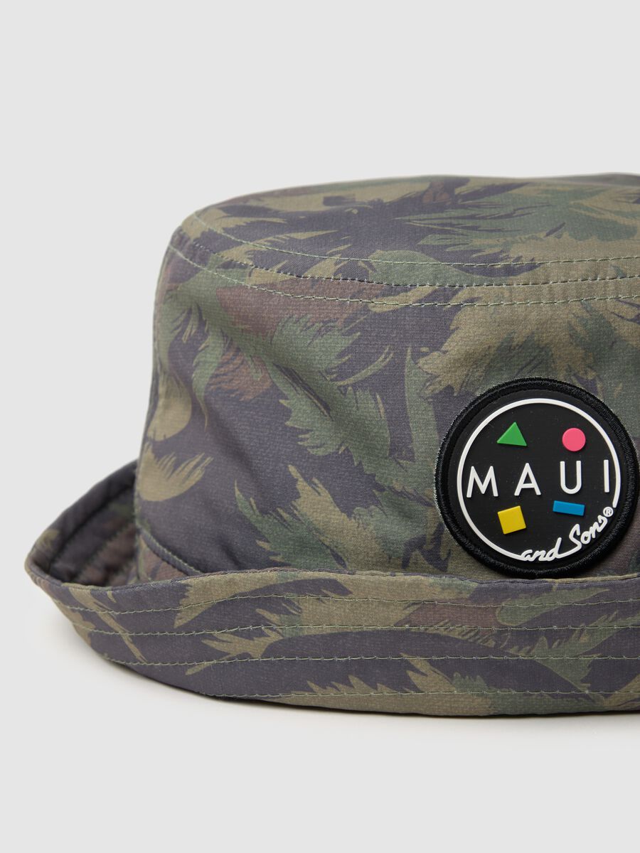 Men's multicolour bucket hat with embroidered logo_2