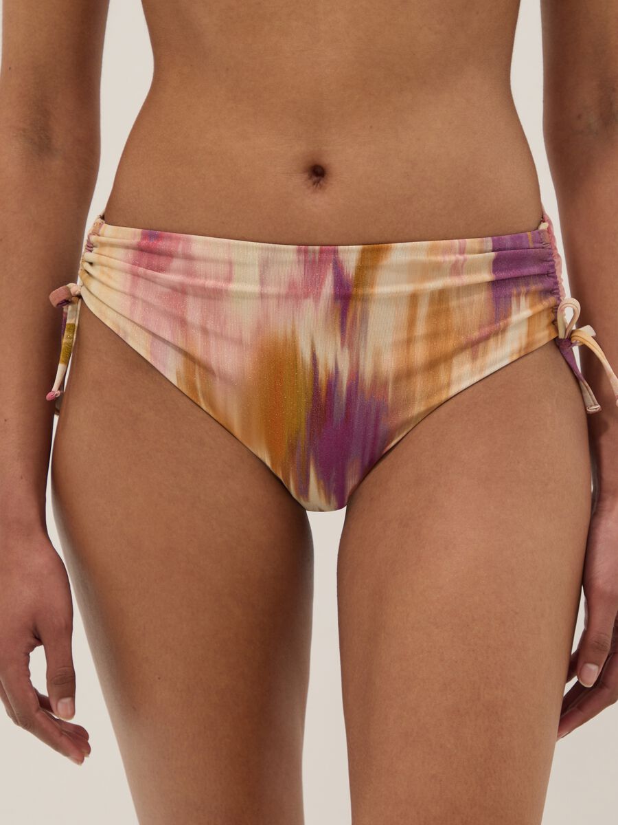 Slip da mare in tessuto elasticizzato multicolor_1