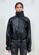 Black Oversized Faux Leather Jacket_3