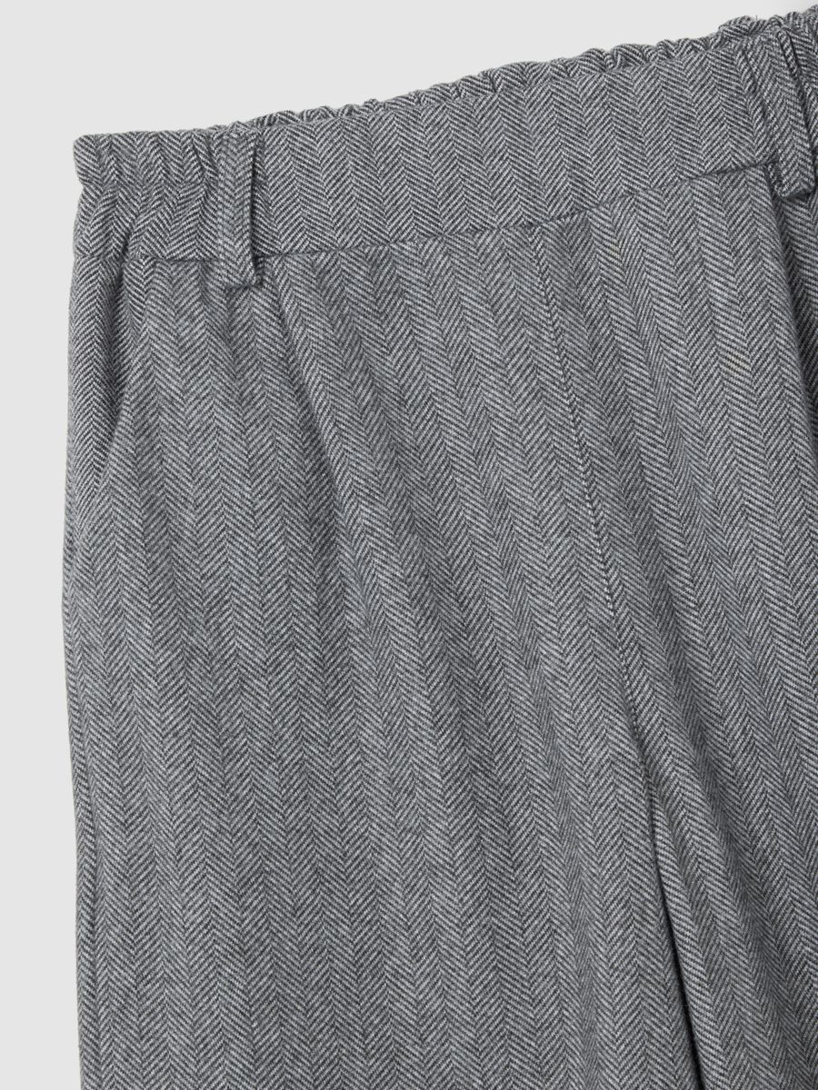 Grey Regular Fit Trousers_5