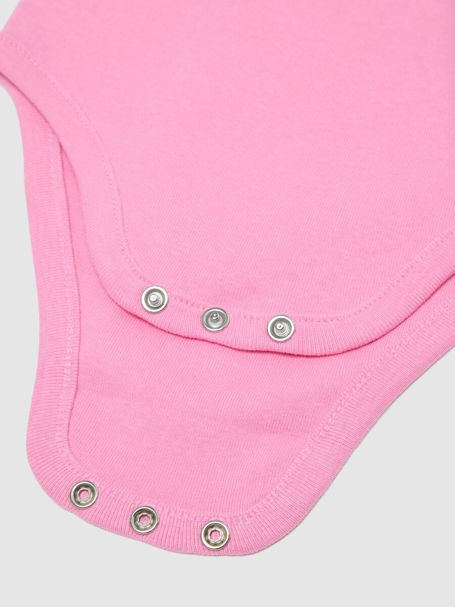 Tripack body in puro cotone multicolor da neonata con spalline sottili_2