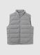 Grey padded gilet regular fit_4