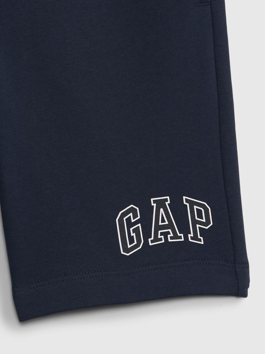 French terry Bermuda shorts with logo_2