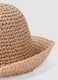 Beige bucket hat in pure paper fabric_2