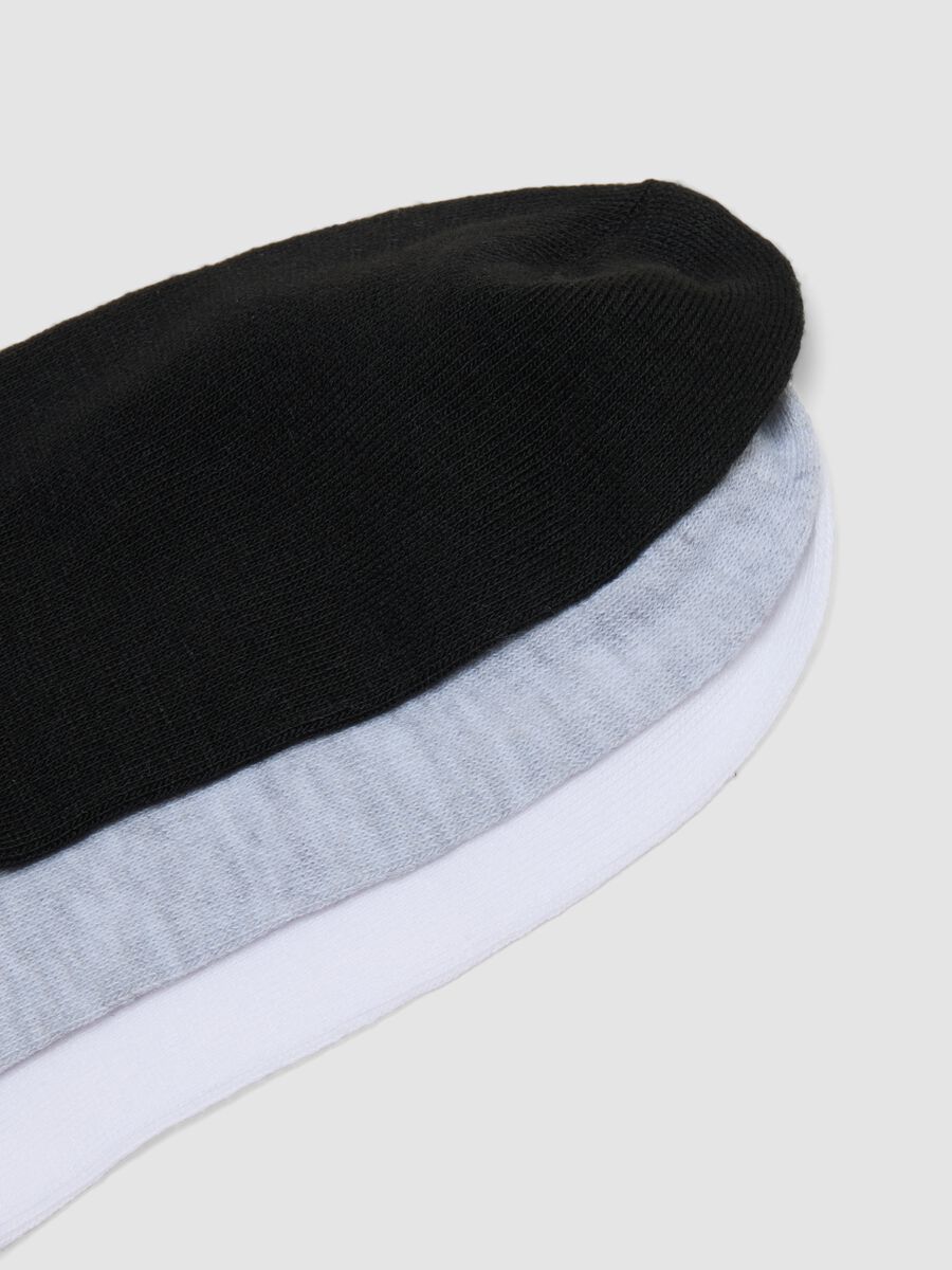 Multipack of seven multicolour no-show socks in stretch fabric_1