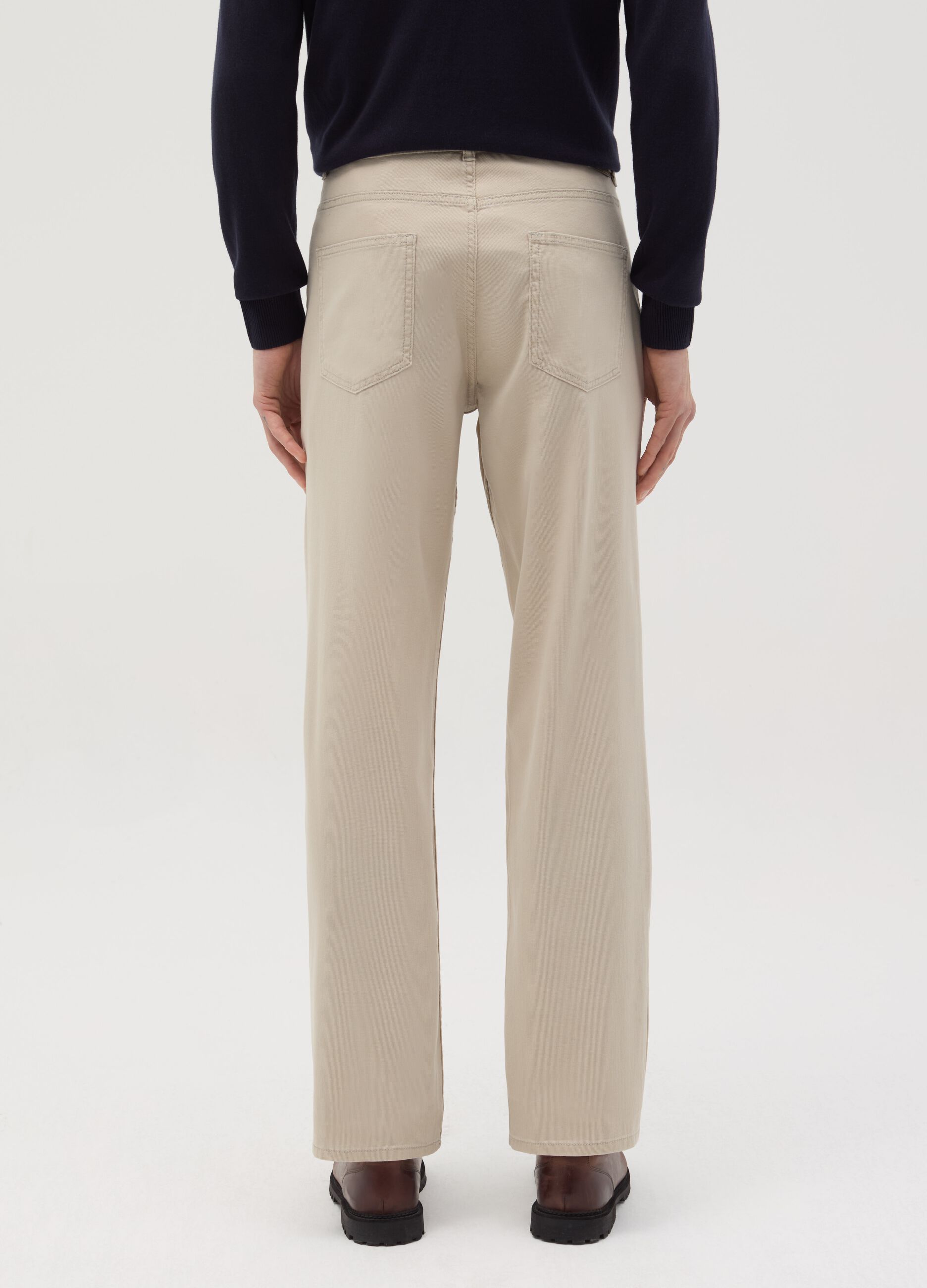 Pantalone slim fit cinque tasche