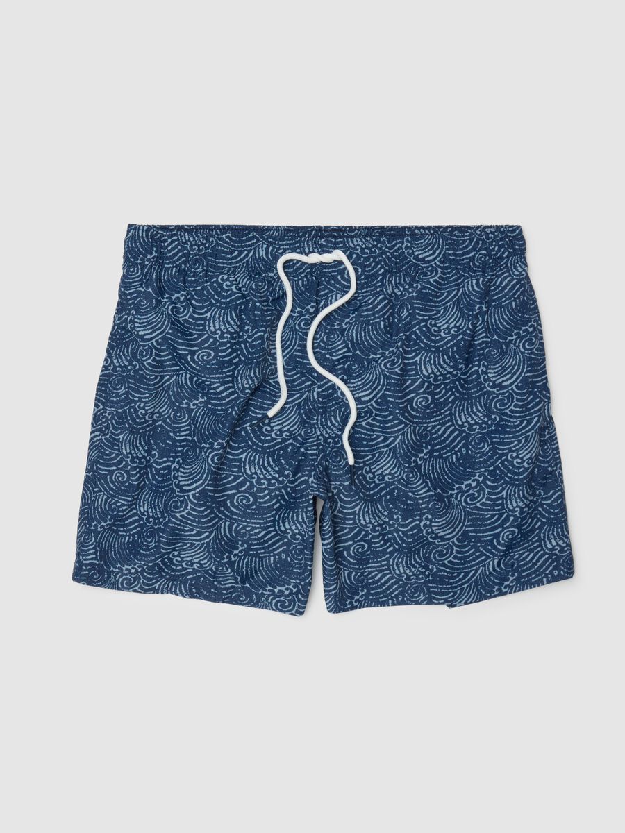 Men's regular fit multicolour fabric shorts_0