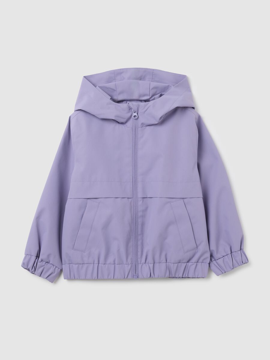 Girls' Purple Jacket with Hood_0