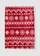 Red blanket with Christmas motif_2