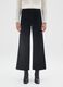 Black wide-leg trousers in stretch fabric_1
