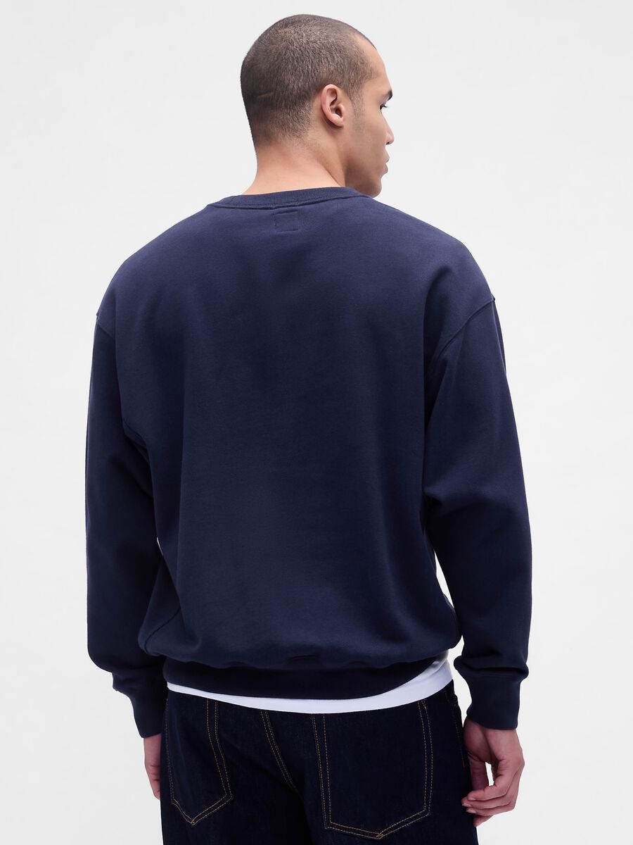Blue Crew Neck Sweatshirt_1