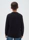 Boy's regular fit black pure cotton T-shirt_1
