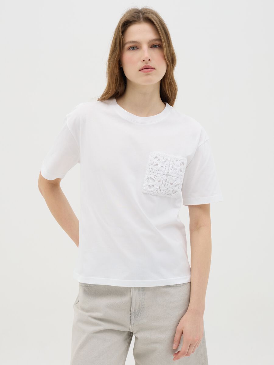 White Cotton T-shirt by Ovs_0