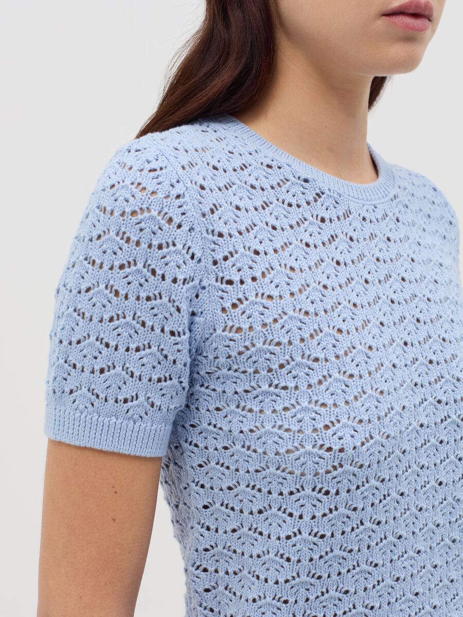 Crochet top with short sleeves_2