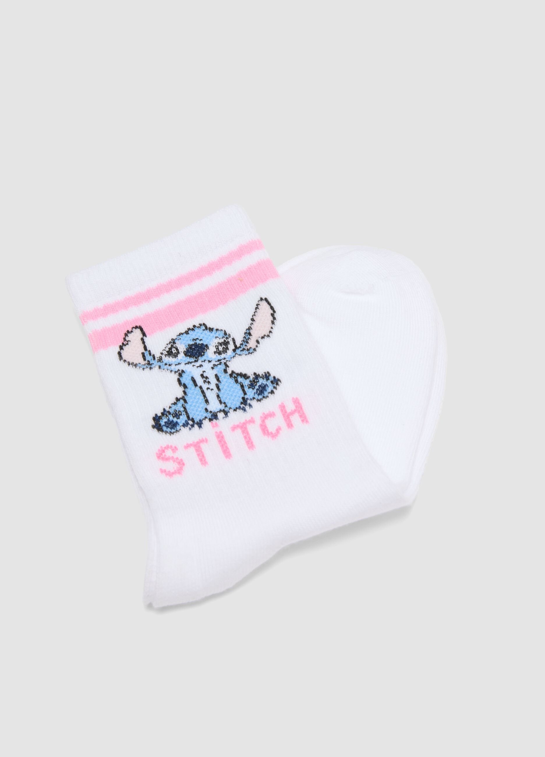 2-pack of pink organic cotton socks with character