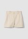 Beige pure cotton shorts_0