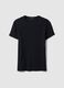 T-shirt in cotone elasticizzato nero slim fit_0