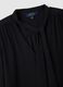 Black Long Sleeve Crepe Shirt_5