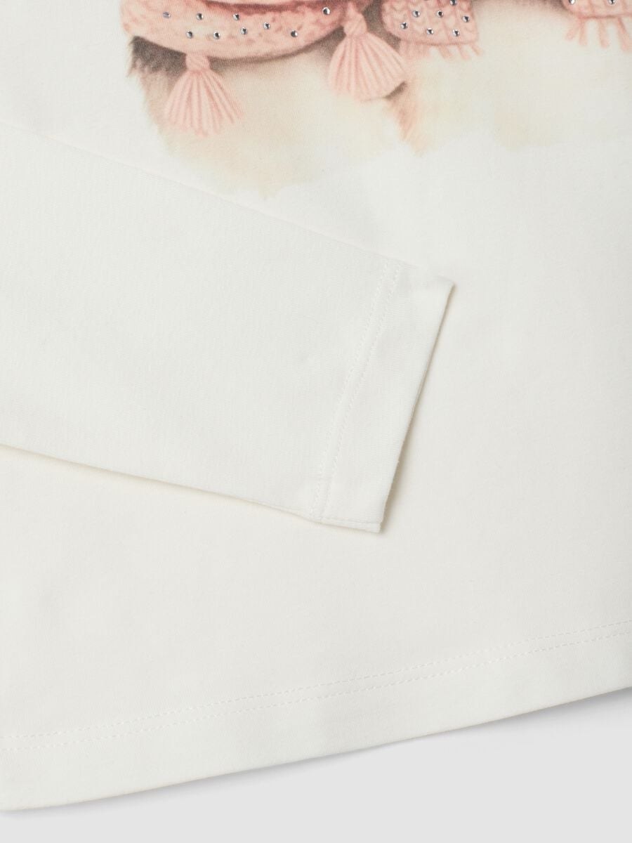 White stretch cotton crew-neck T-shirt_3
