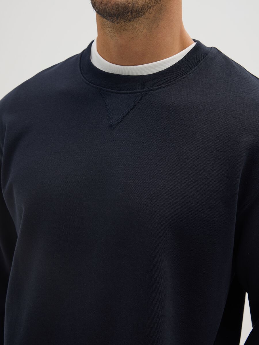 Pure cotton blue sweatshirt regular fit_3