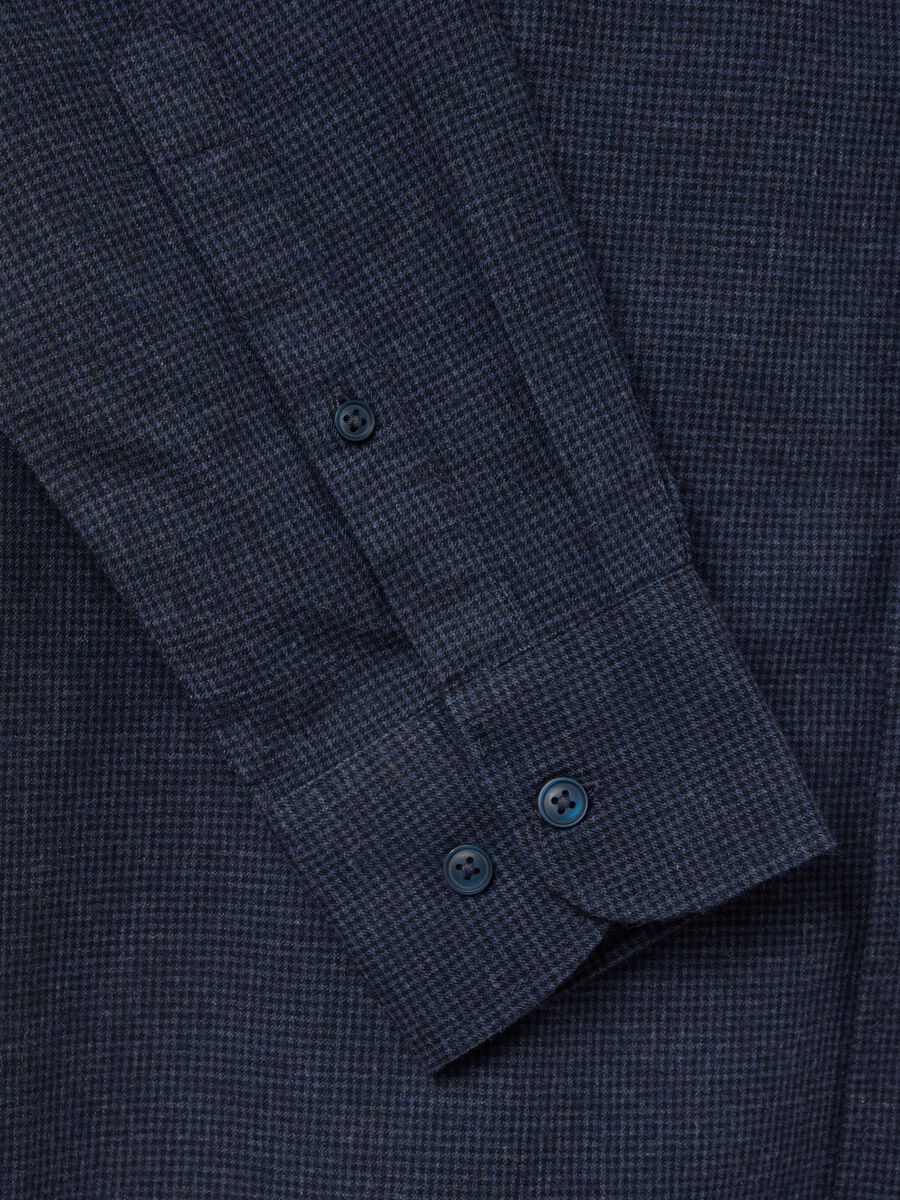 Contemporary regular-fit shirt with micro check pattern_5