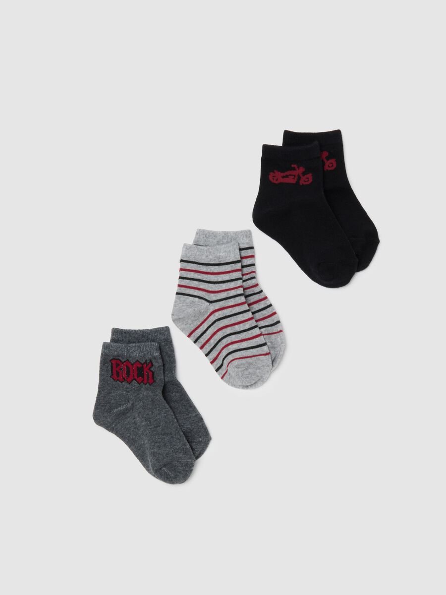 Grey Short Socks for Boys_0