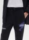 Black jogger trousers for boys in cotton and viscose_2