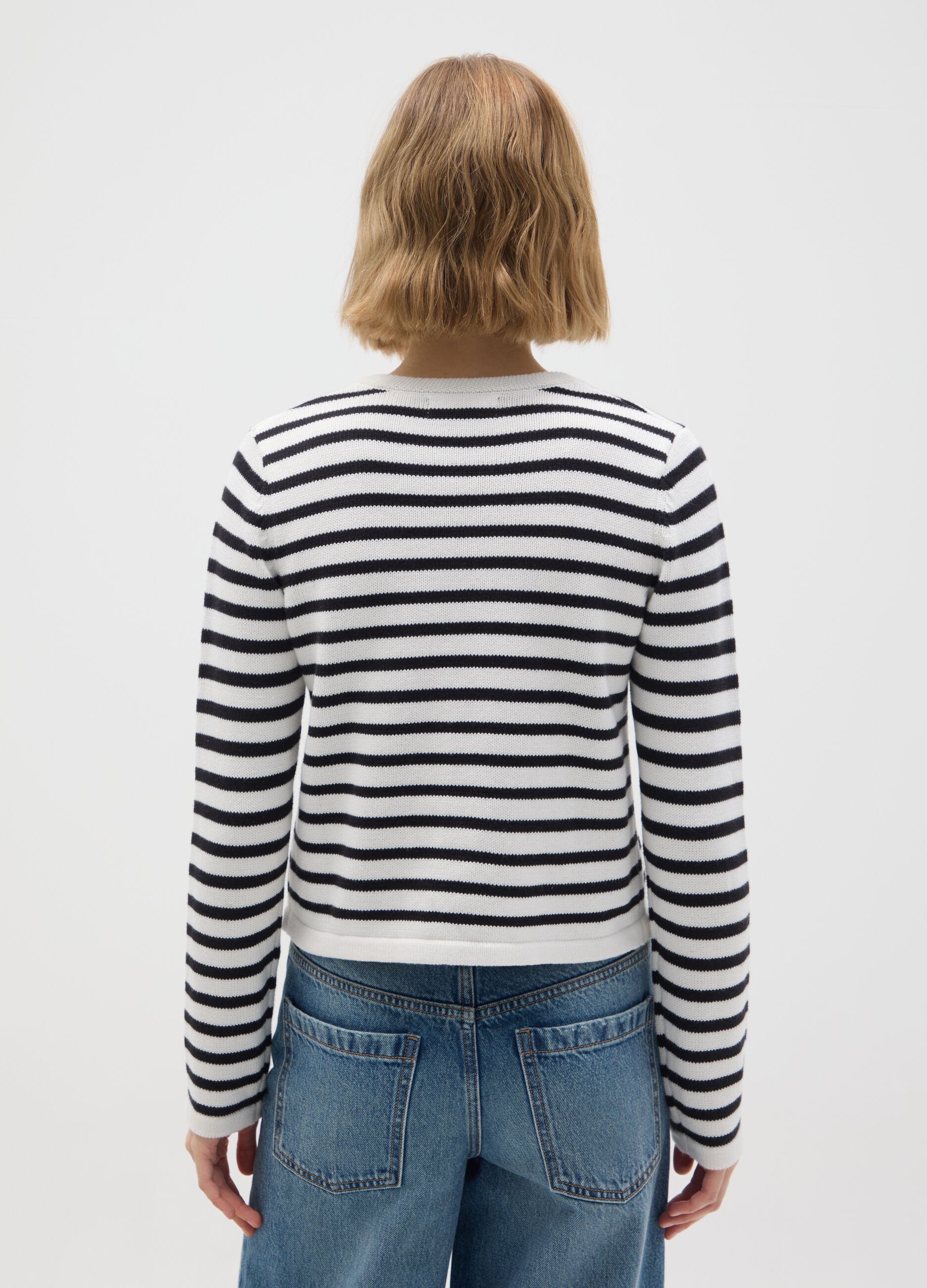 Multicoloured Regular Fit Pure Cotton Cardigan