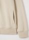 Beige cotton blend zip sweatshirt_5