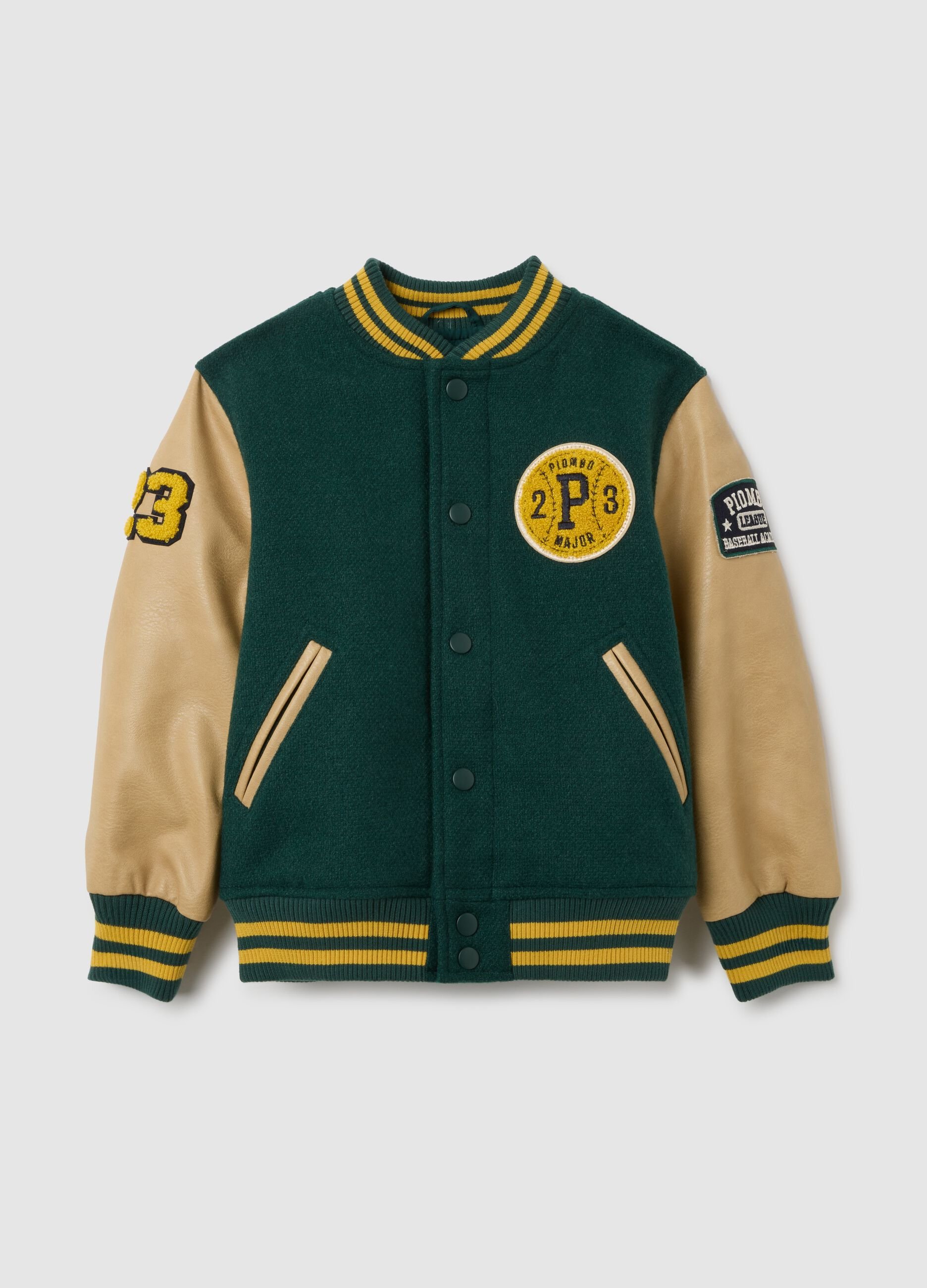 Multicolour kids' jacket with regular fit and buttons