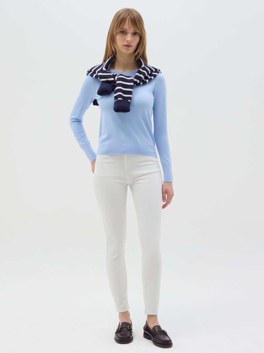 Top with round neck and long sleeves_1