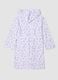 White and lilac-purple bathrobe in pure organic cotton_1