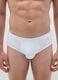 Regular fit white cotton briefs_1