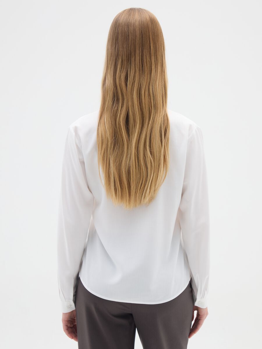 White blouse in pure viscose with long sleeves_2