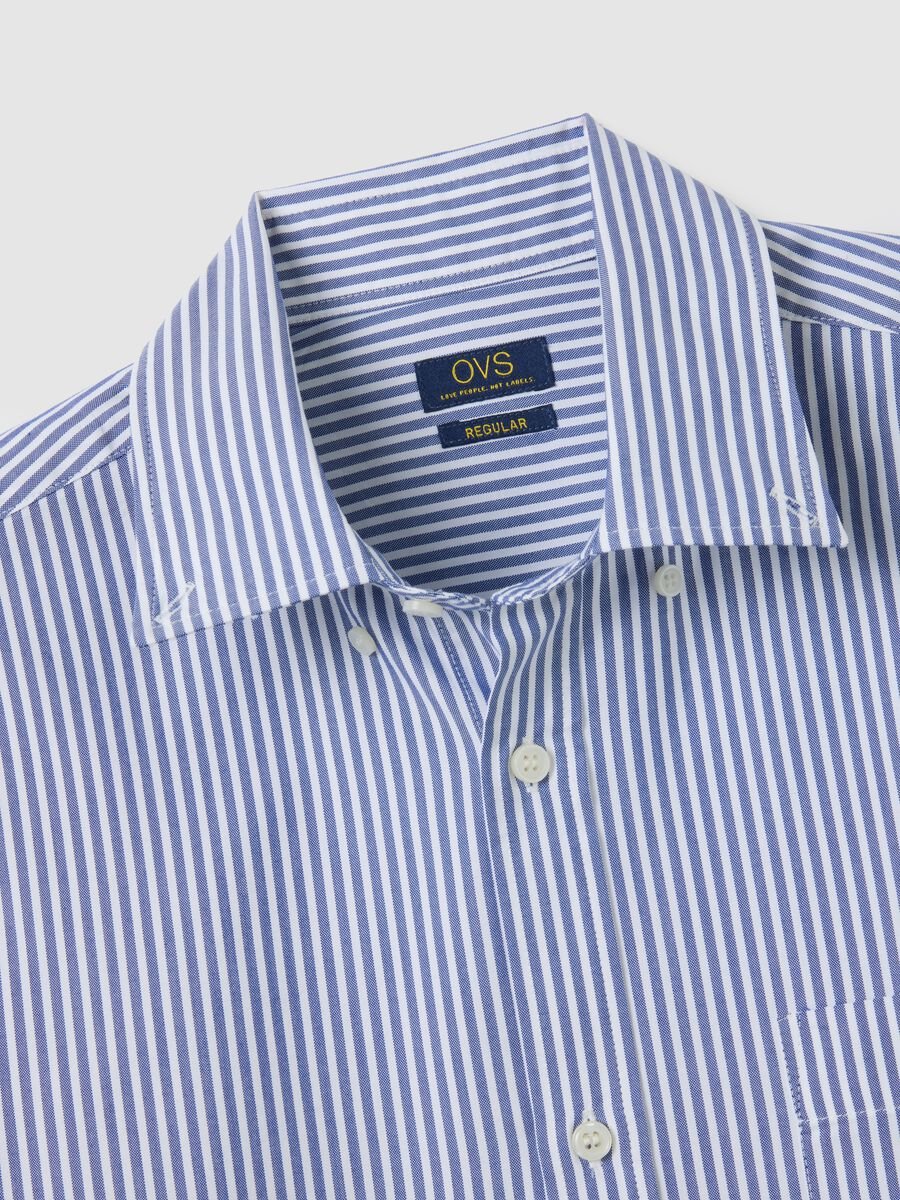 Multicolour cotton blend regular fit shirt_5