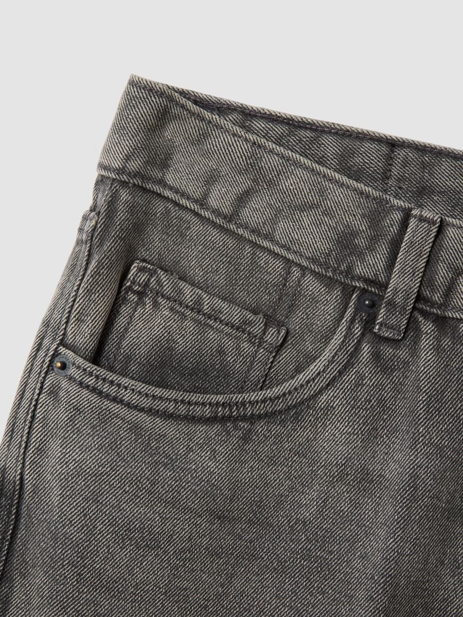 Grey regular-fit jeans in a cotton, lyocell and viscose blend_1