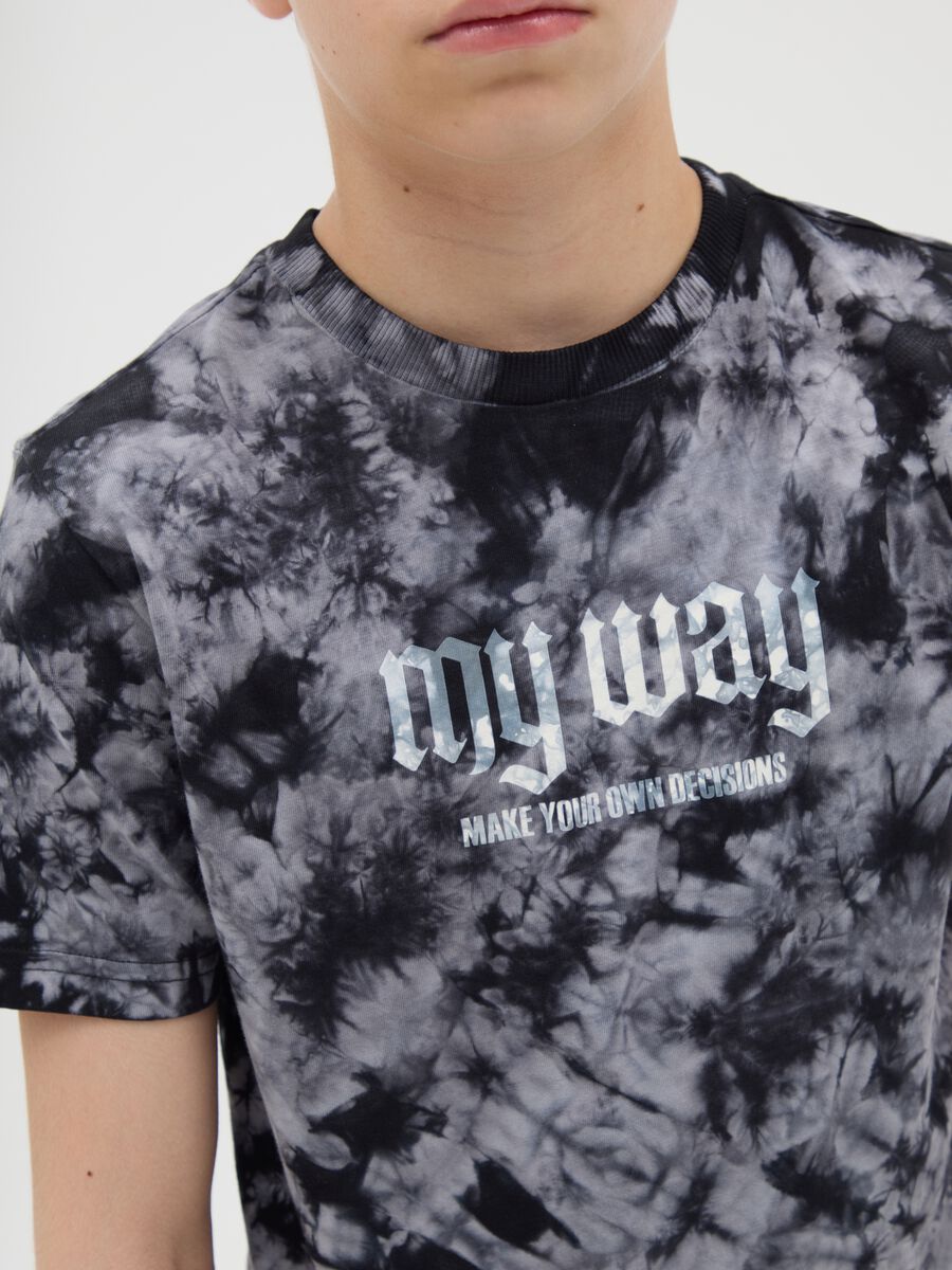 T-shirt da ragazzo in puro cotone multicolor regular fit con stampa_2
