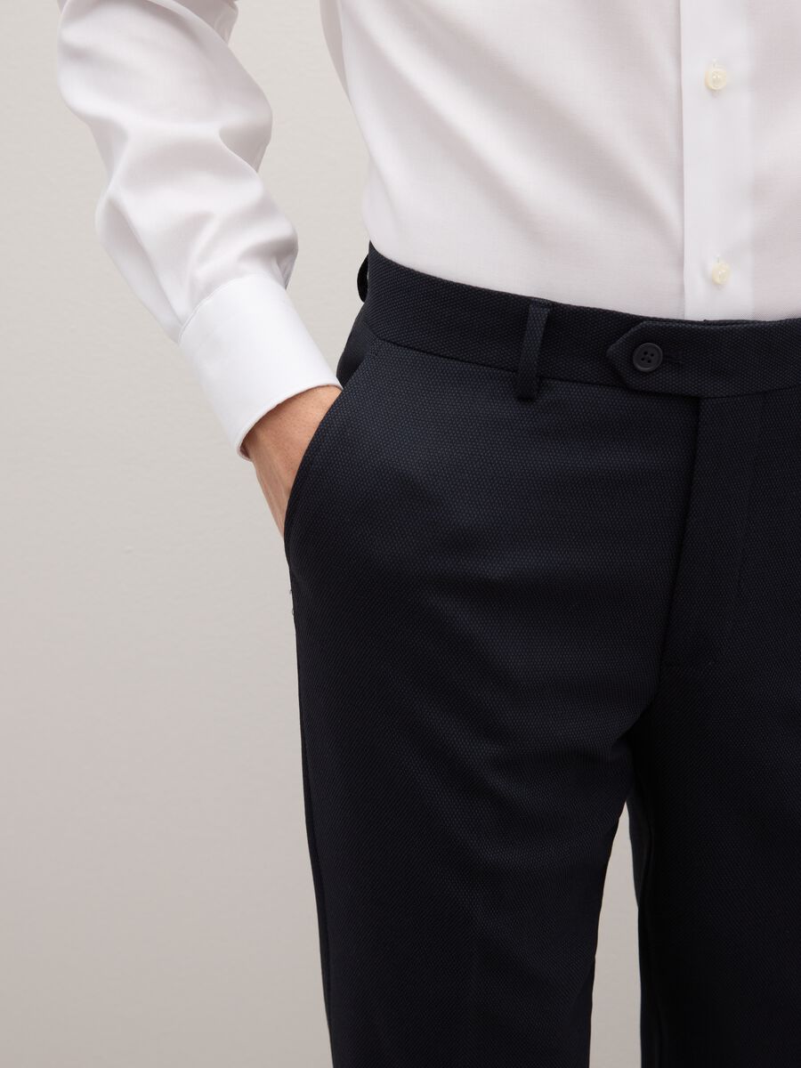 Pantaloni blu slim fit_3