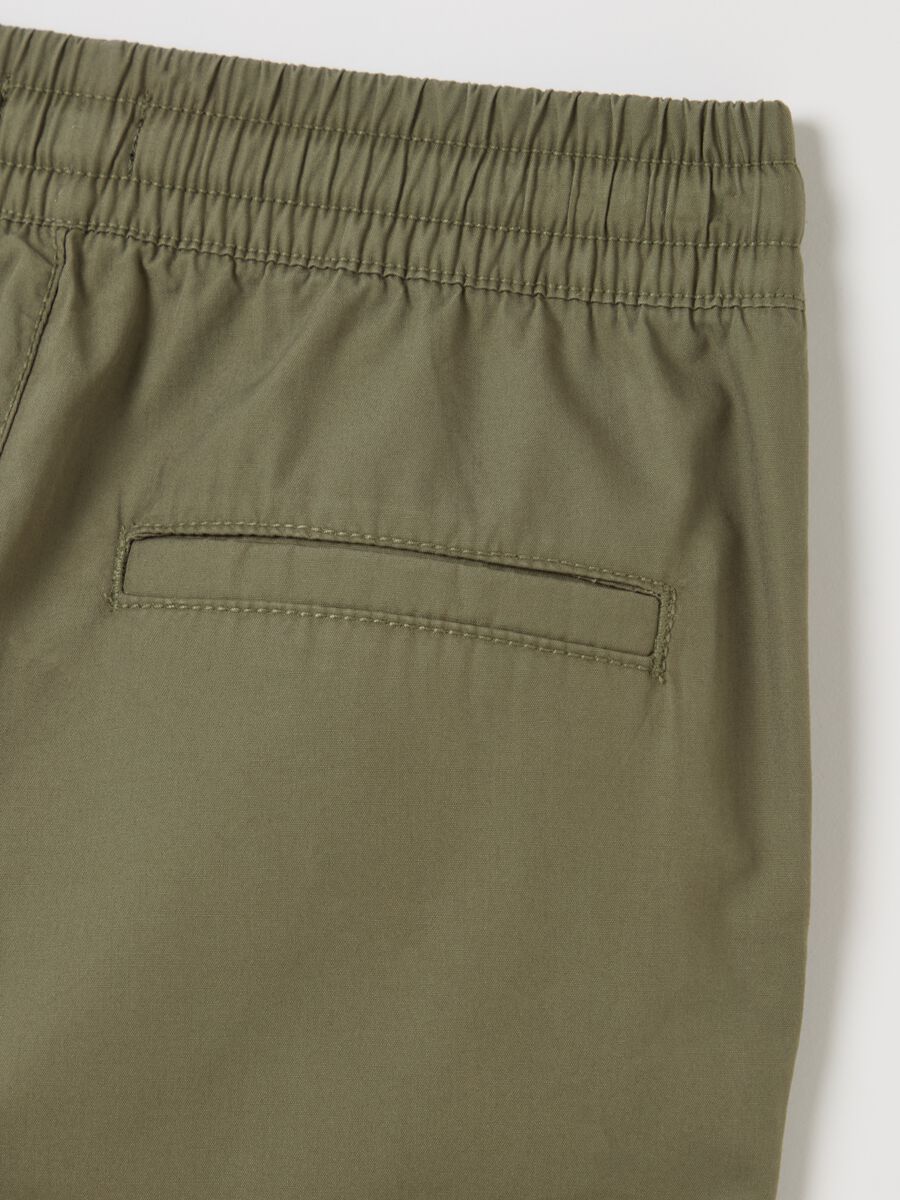 Poplin joggers with drawstring_3
