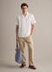 White linen-cotton blend shirt with bowling collar, regular fit_1