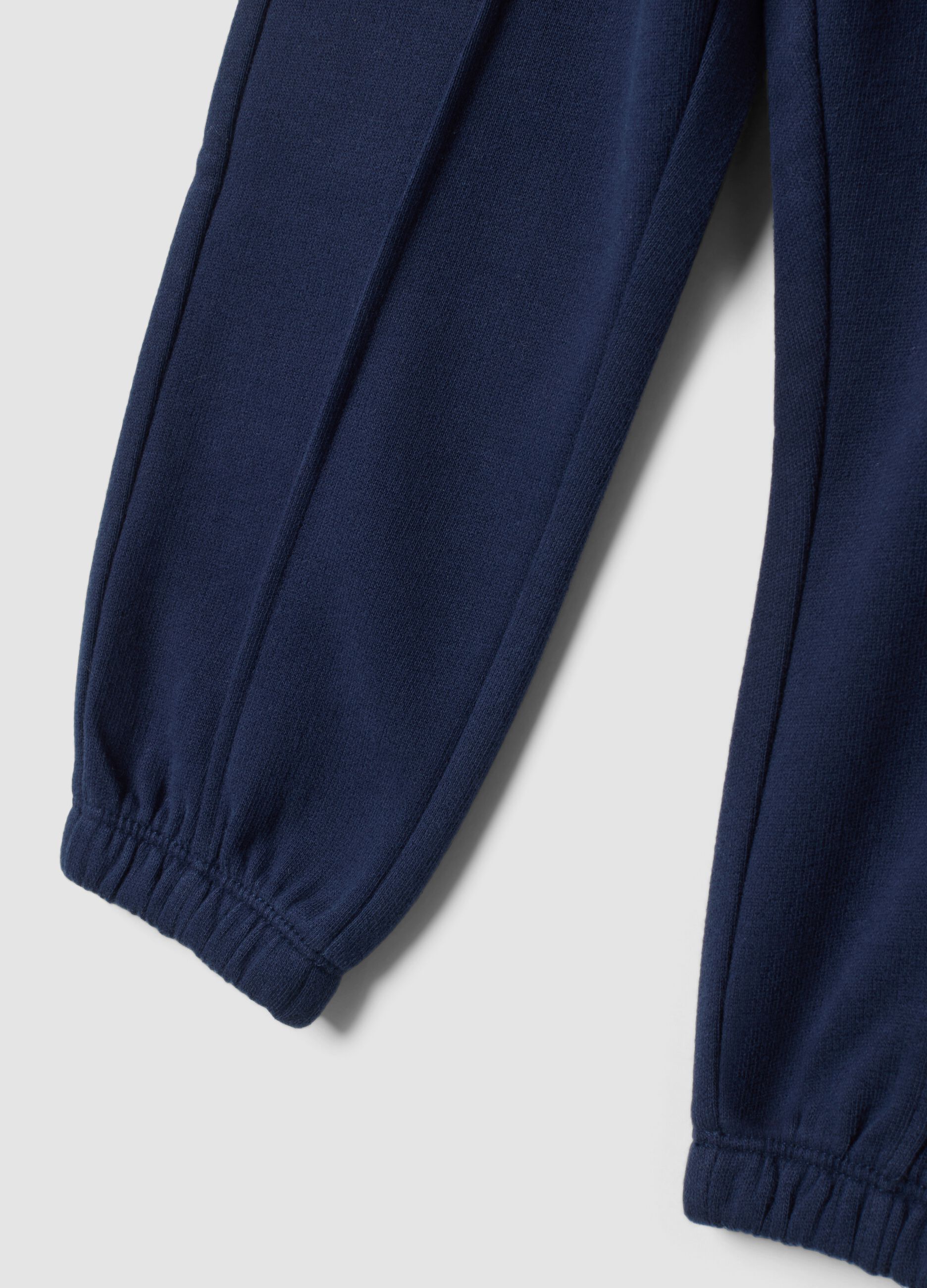 Navy blue pure cotton joggers