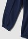 Navy blue pure cotton joggers_3