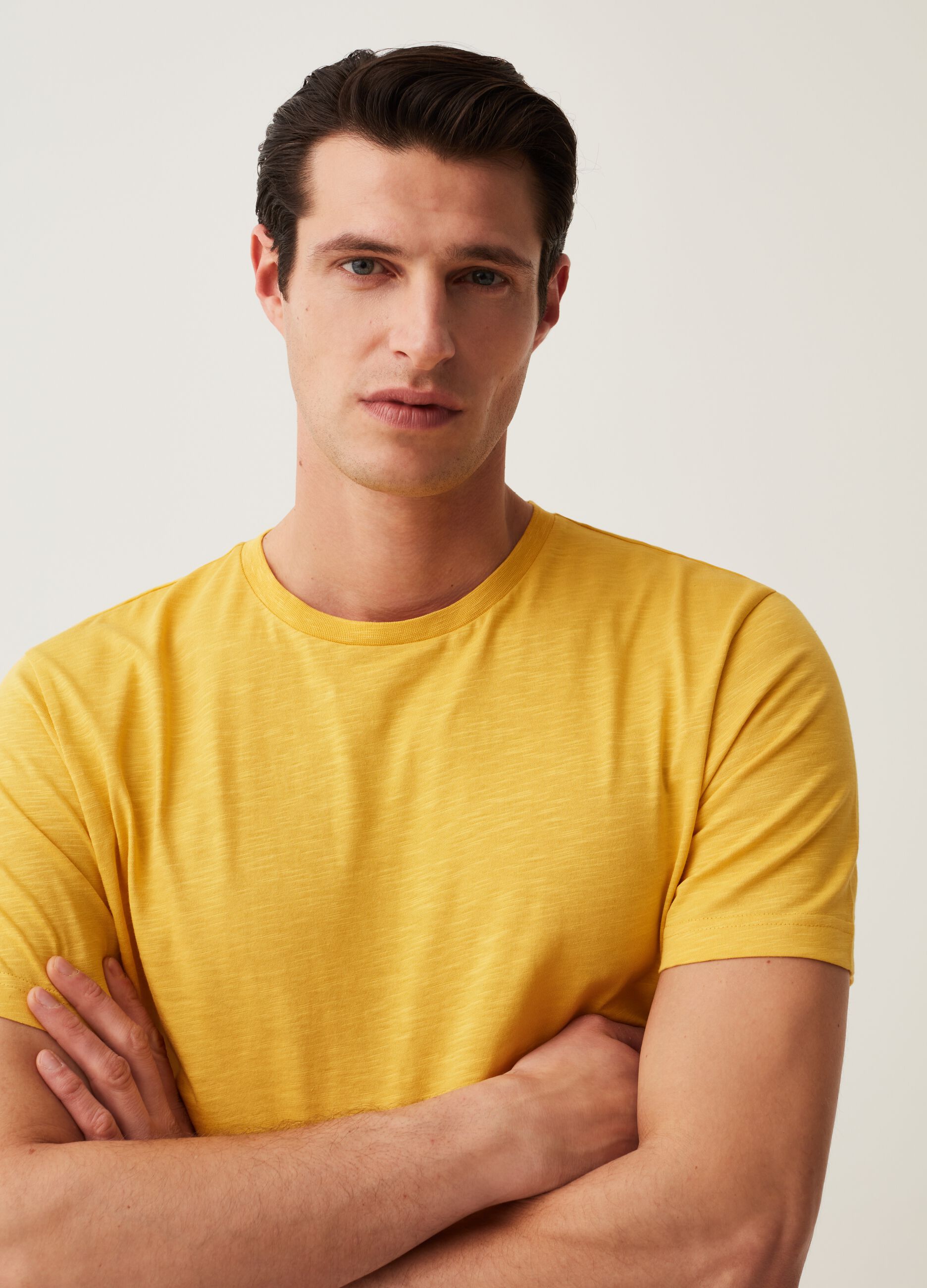 T-shirt intima in cotone slub_0