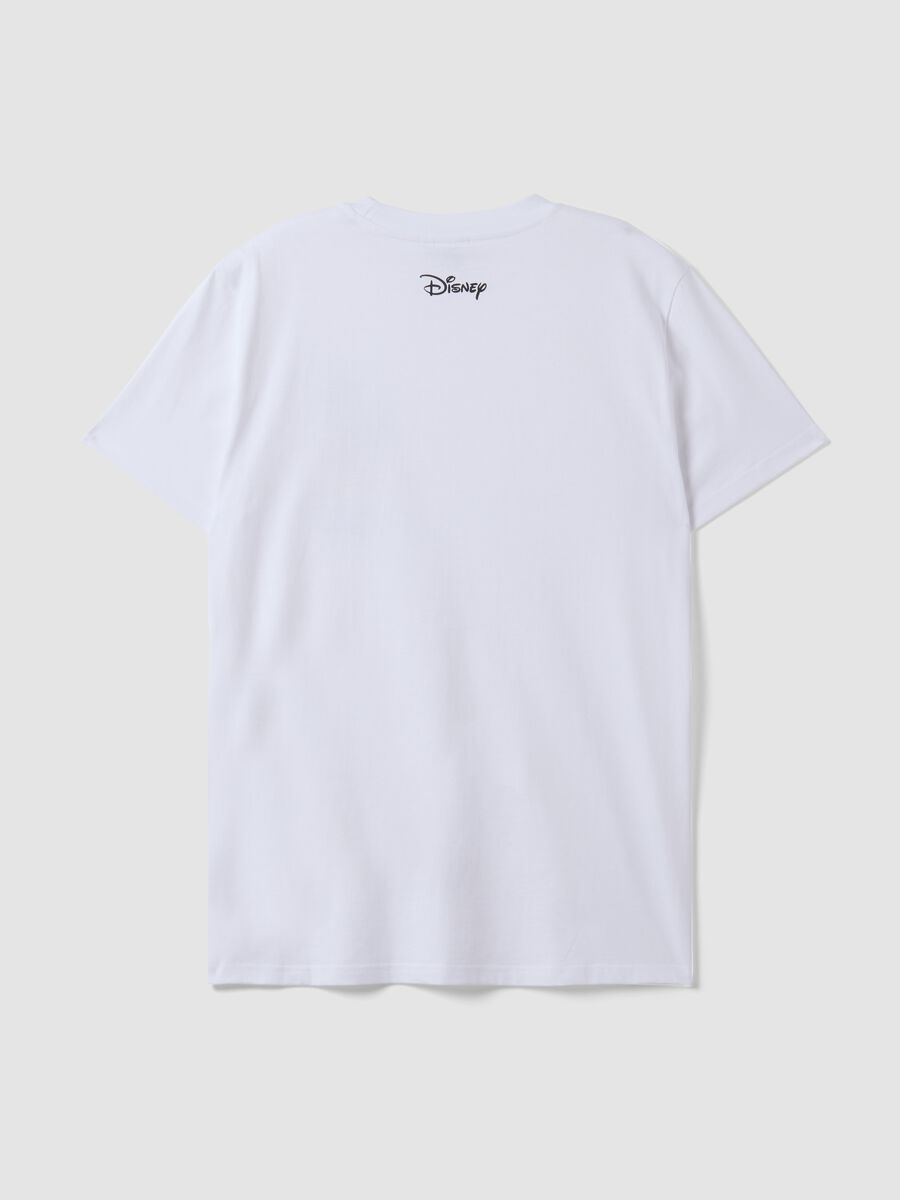 White pure cotton T-shirt with Disney print_6