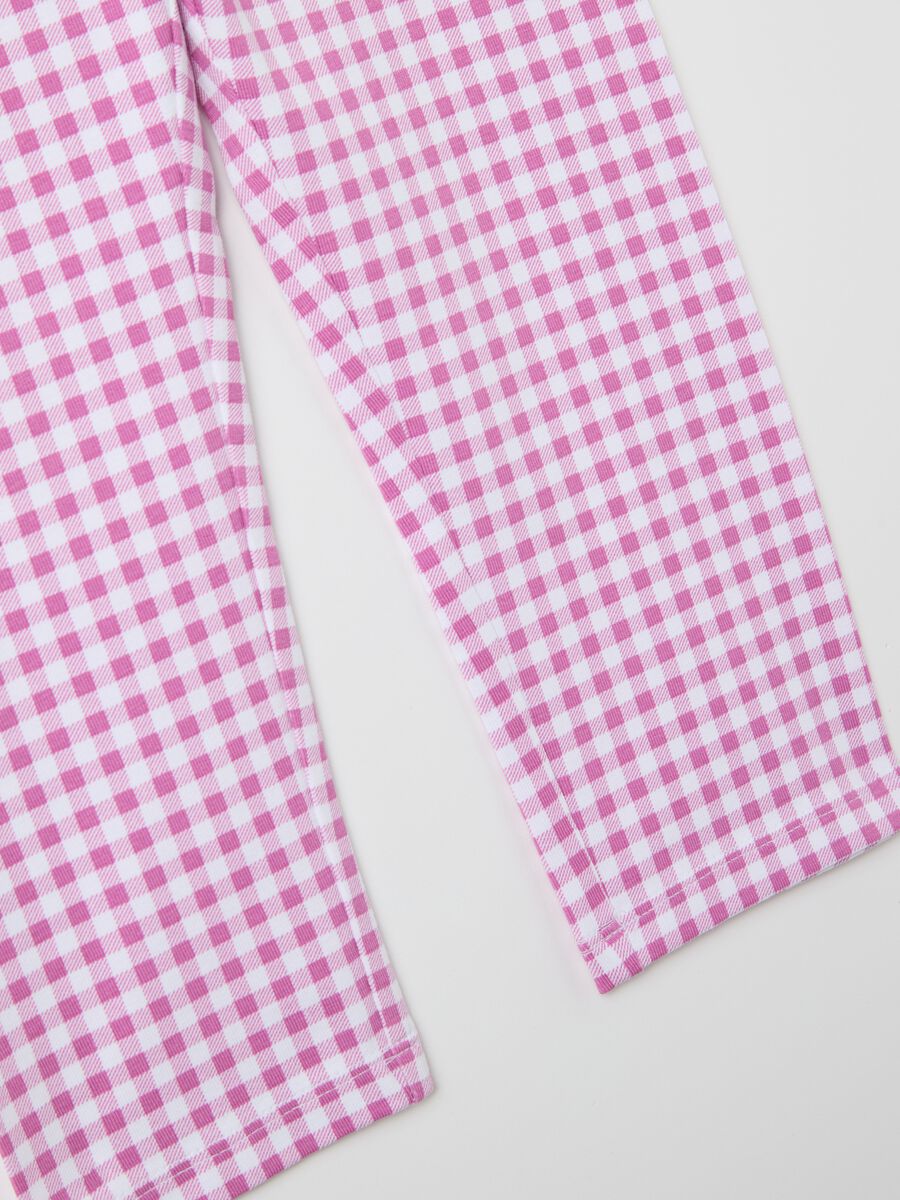 Three-quarter leggings in stretch cotton_3