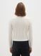 White regular fit cardigan with buttons_2