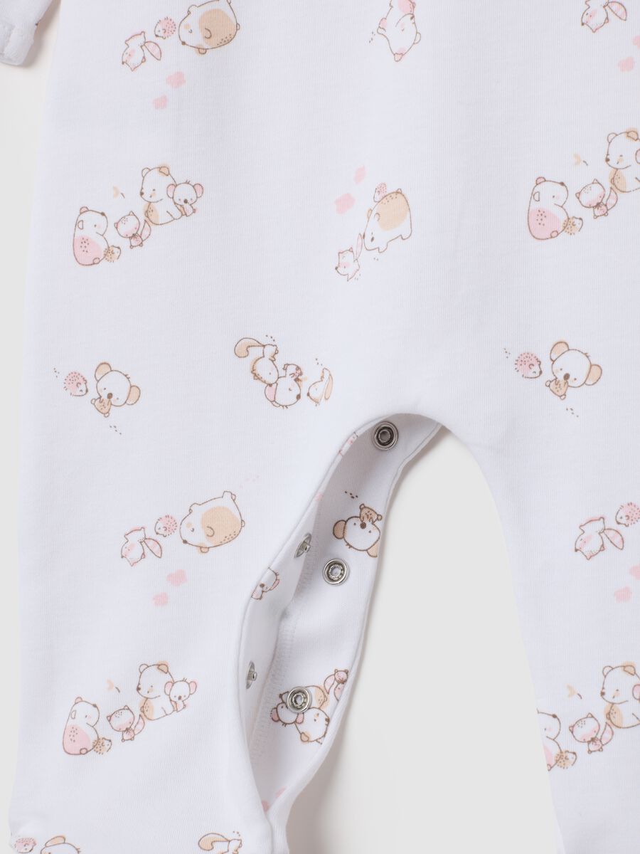 Two-pack baby girl bodysuits in multicolour pure cotton_2