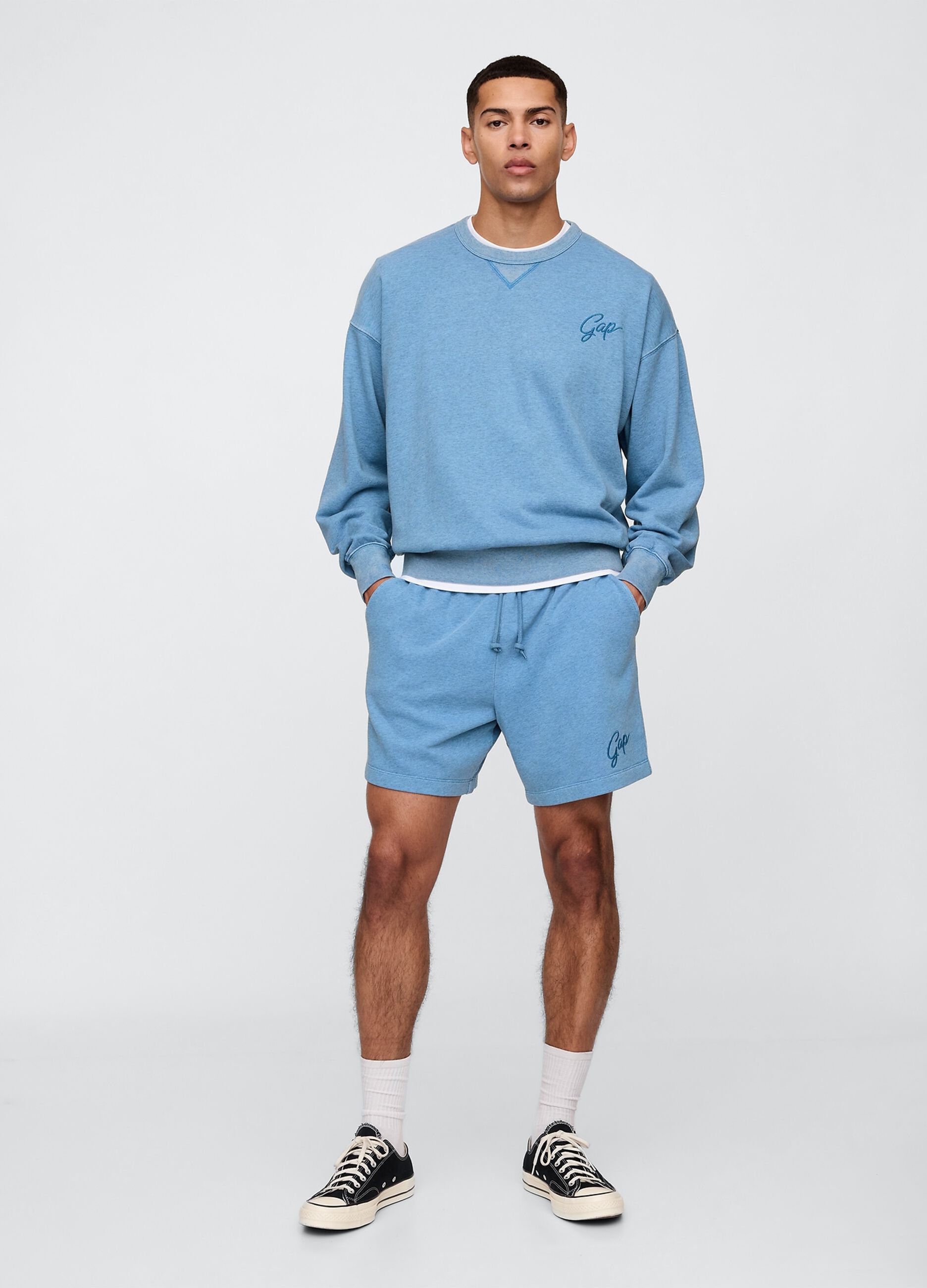 Gap Blue Sweatshirt in Mixed Fabric